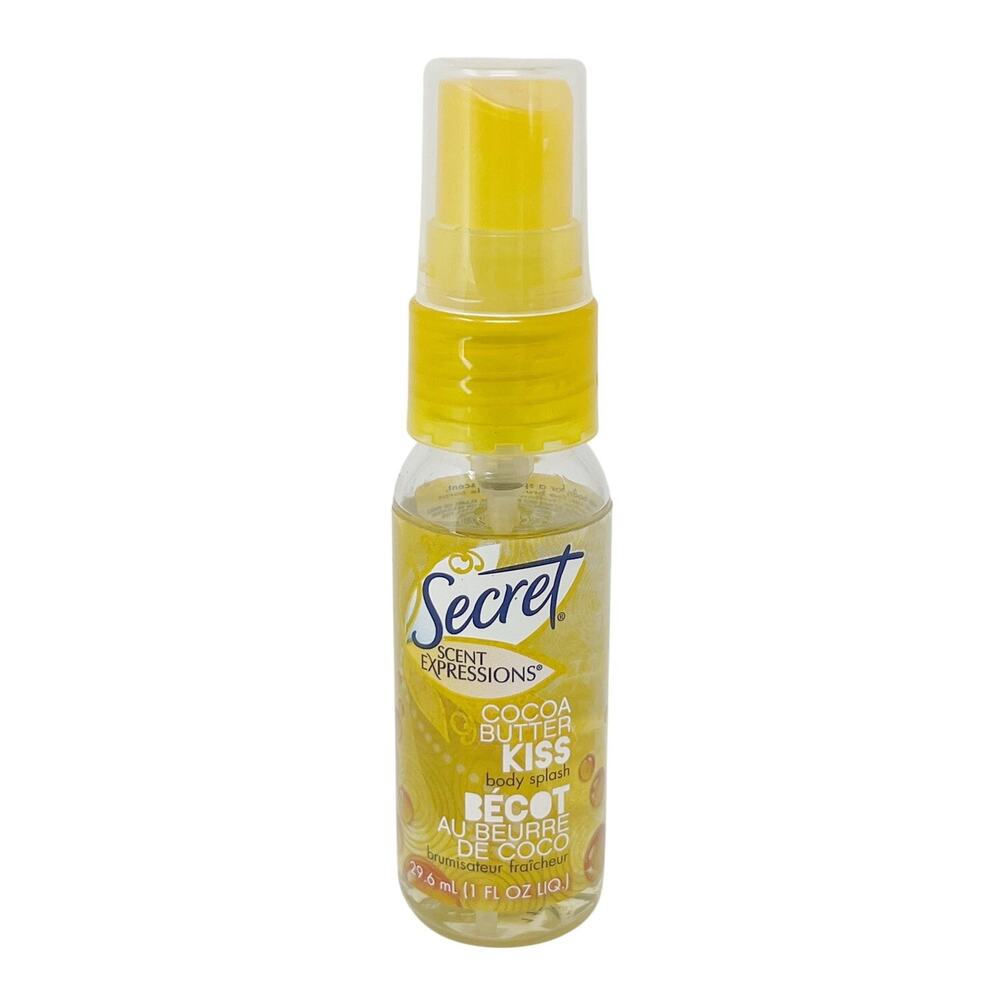SECRET Scent Expressions MINI 1oz Cocoa Butter Kiss Body Splash Vintage HTF